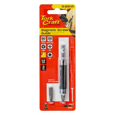 Screw Guide Magnetic 1/4'm X 1/4'f 80mm Bit Extention